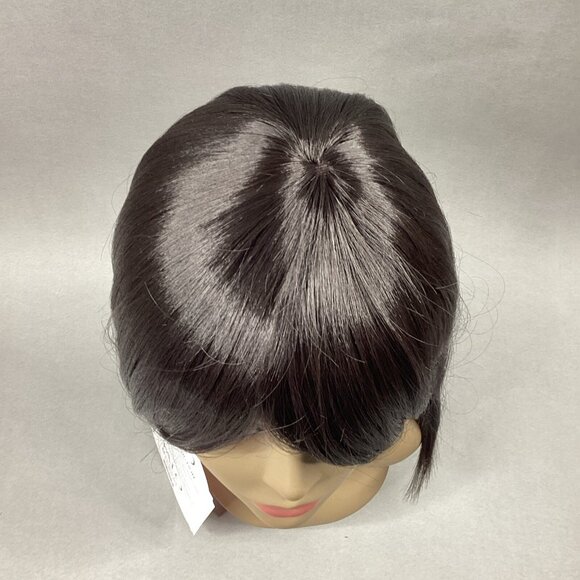 Camel Straight #2 Darkest Brown Remi Quality Full Wig Curl Safe - Picture 3 of 9